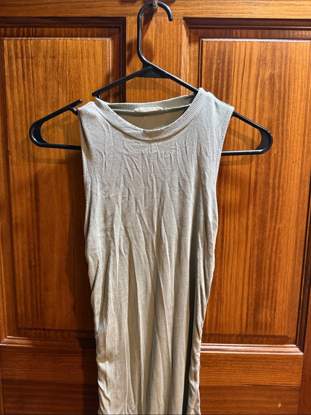 ILLA ILLA Ribbed Sleeveless Tank Top - Sage Green